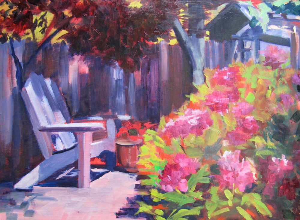 Vibrant Garden Chair by Maxine Shore