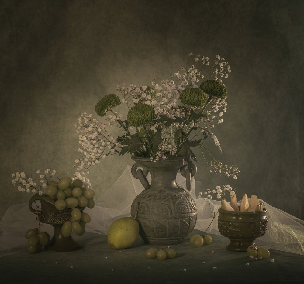 Moody Floral Still Life by May G