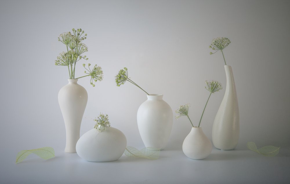 White Vases Still Life by May G