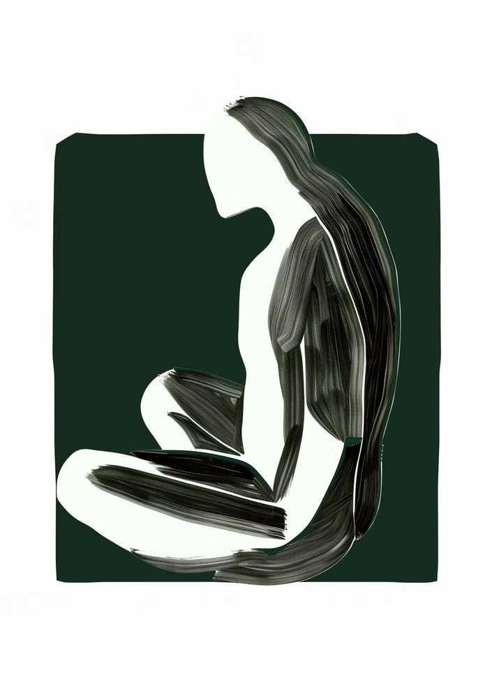 Quiet Seated Figure by May Hilma