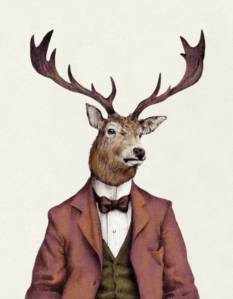 A Deer with Human Attire—Wearing by Mike Koubou