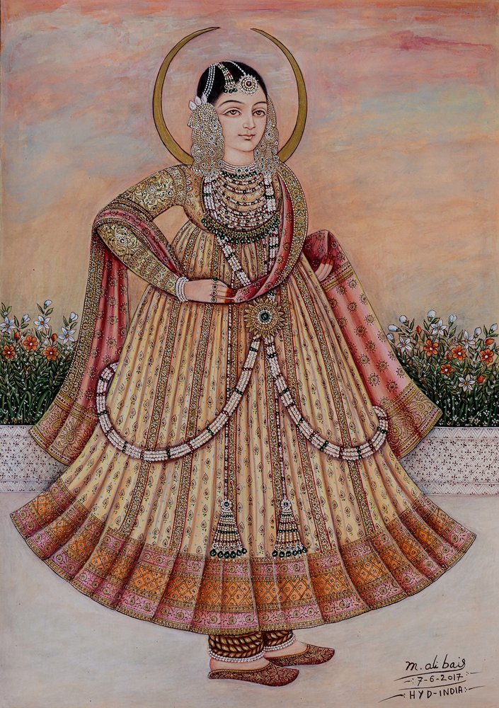 Elegant Indian Queen by Mirza Baig