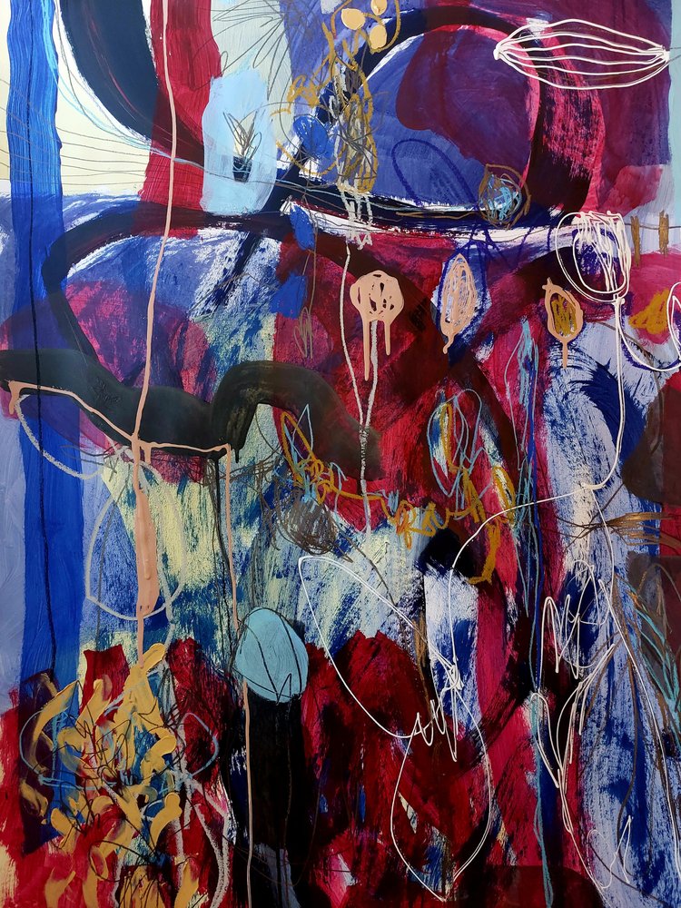 Bold Abstract Expression by Monika Riethmueller