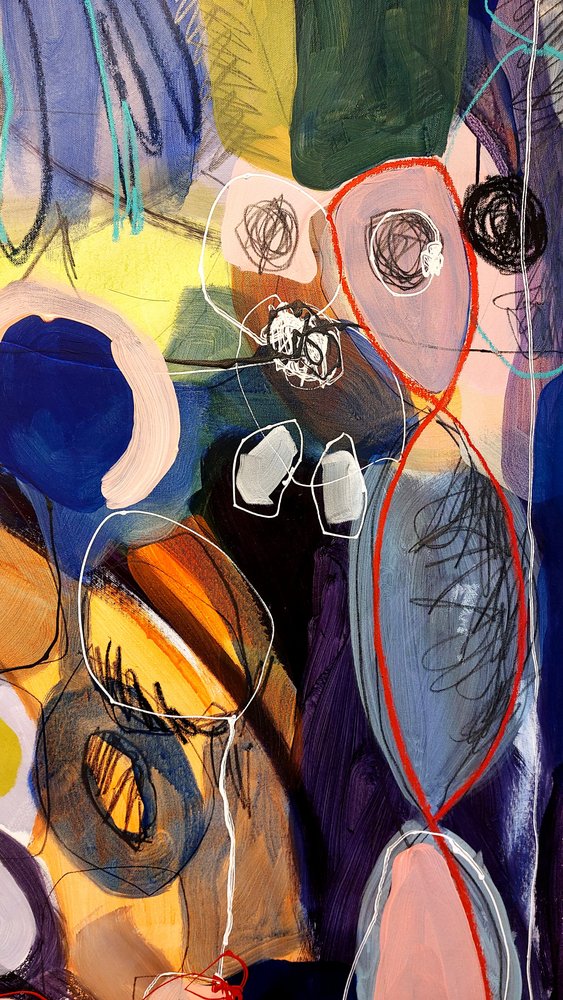Dynamic Abstract Layers by Monika Riethmueller