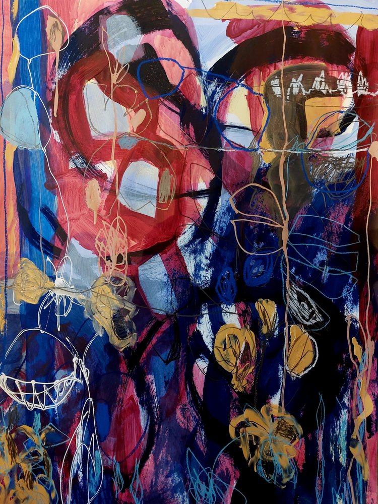 Vibrant Abstract Blooms by Monika Riethmueller
