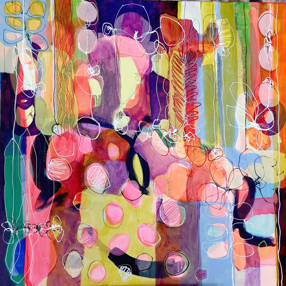 Vibrant Abstract Shapes by Monika Riethmueller