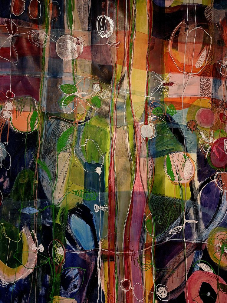 Vibrant Botanical Forms by Monika Riethmueller