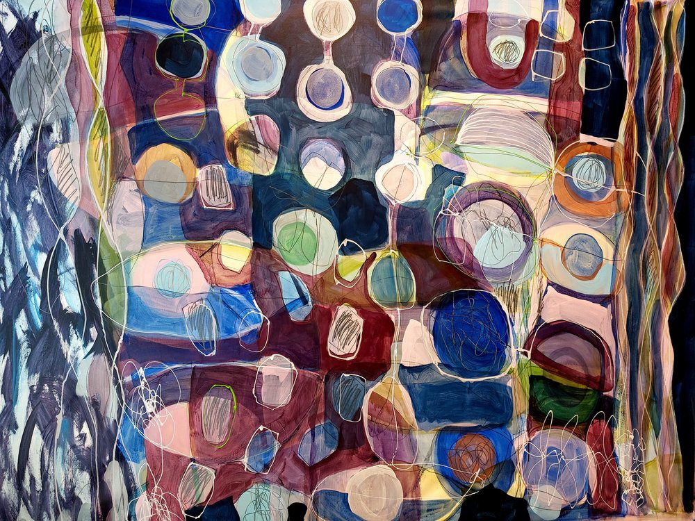 Vibrant Organic Shapes by Monika Riethmueller