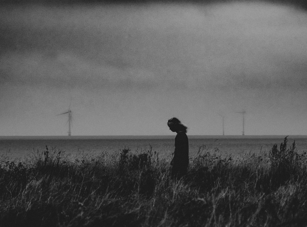 Lonely Walk by Sea by Monika Zemojtel