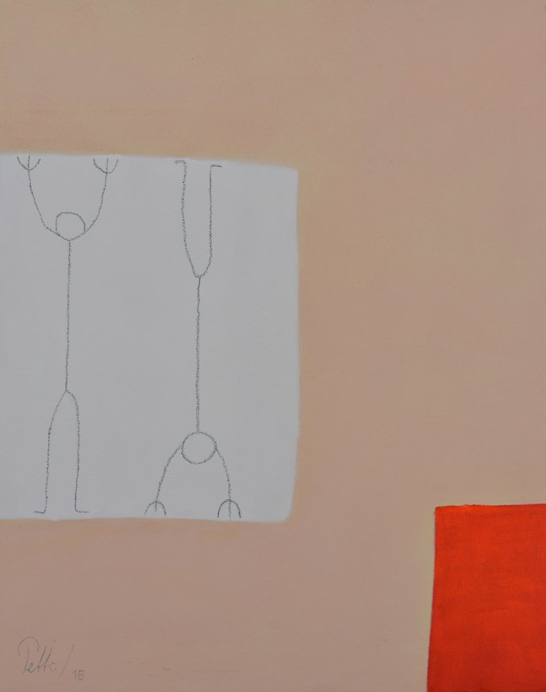 Abstract Orange Figures by Mr PETTO