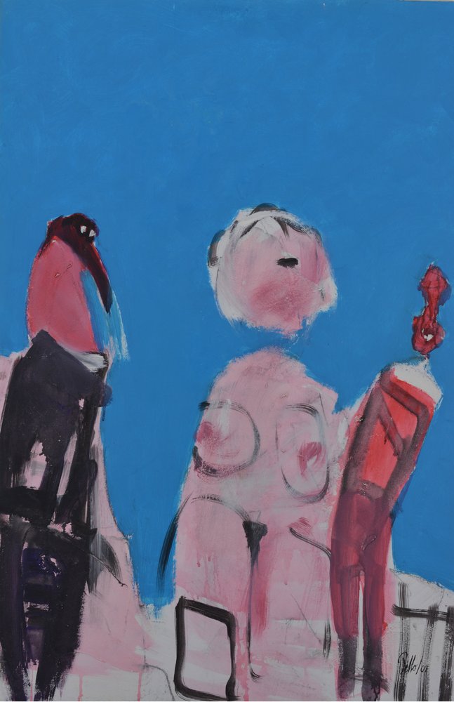 Expressive Figures in Blue by Mr PETTO
