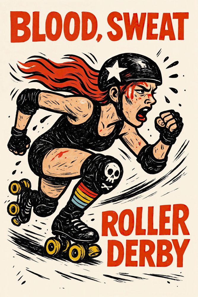 Blood Sweat Roller Derby by Natalie Bruns