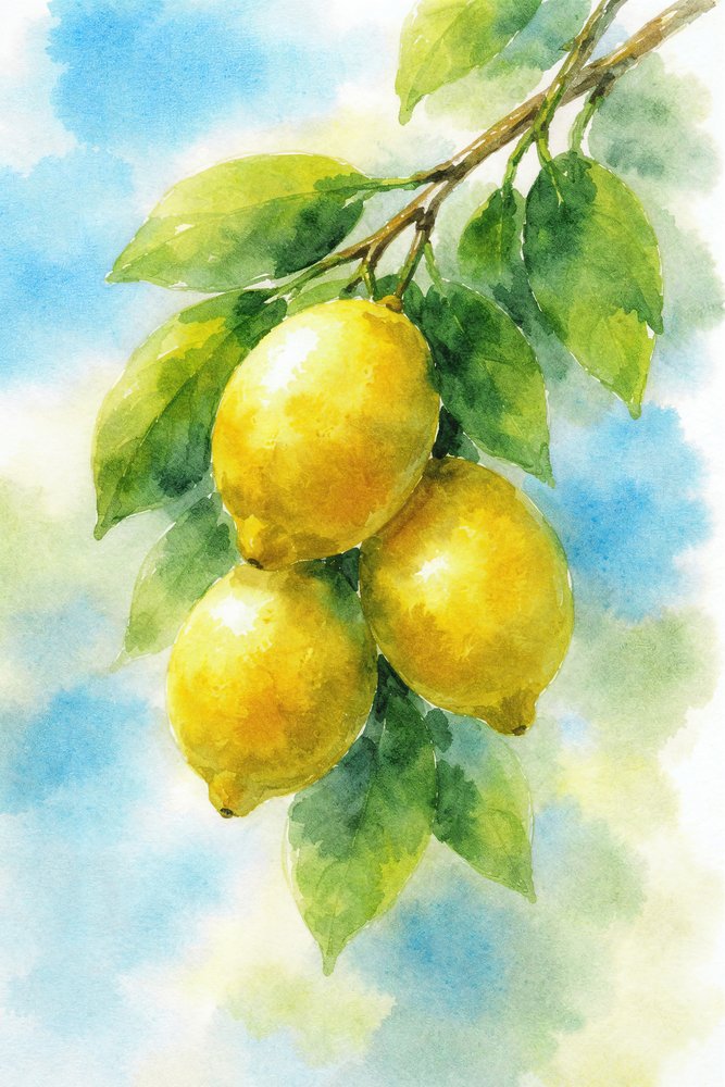Bright Lemon Branch by Natalie Bruns