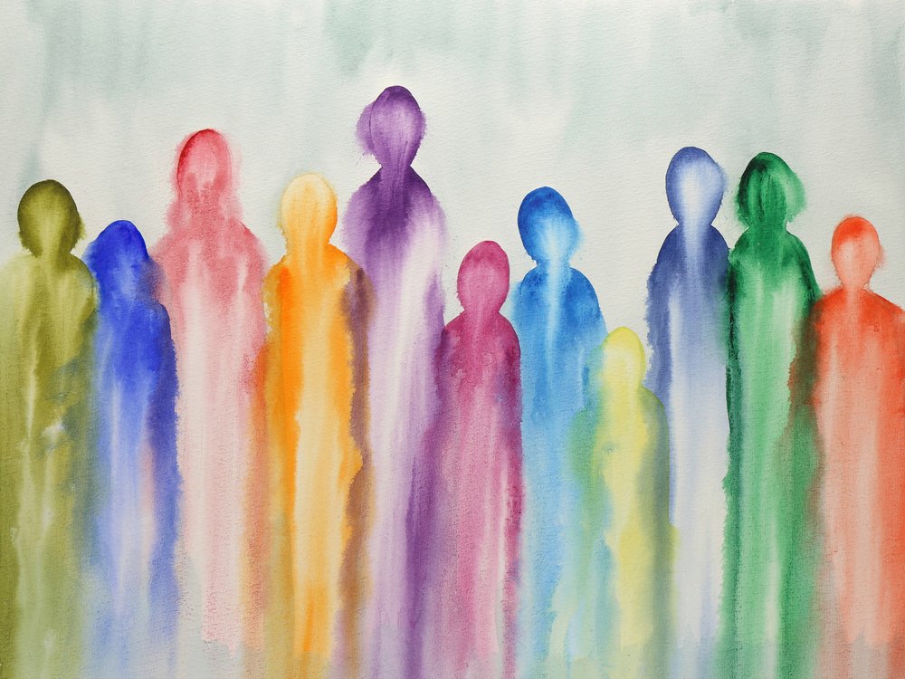 Colorful Abstract Figures by Natalie Bruns