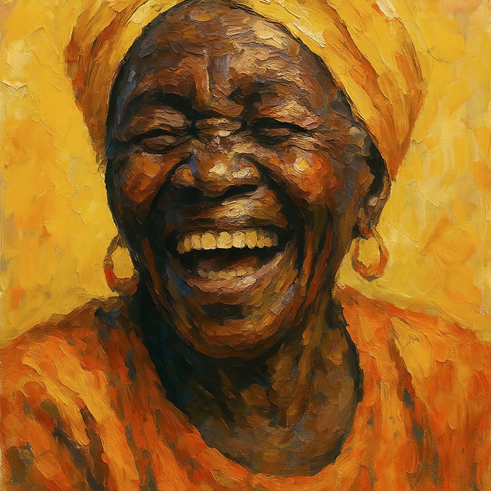Joyful African Laughter by Natalie Bruns