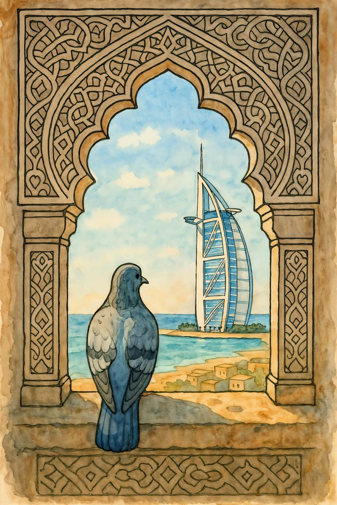 Pigeon Views Dubai by Natalie Bruns