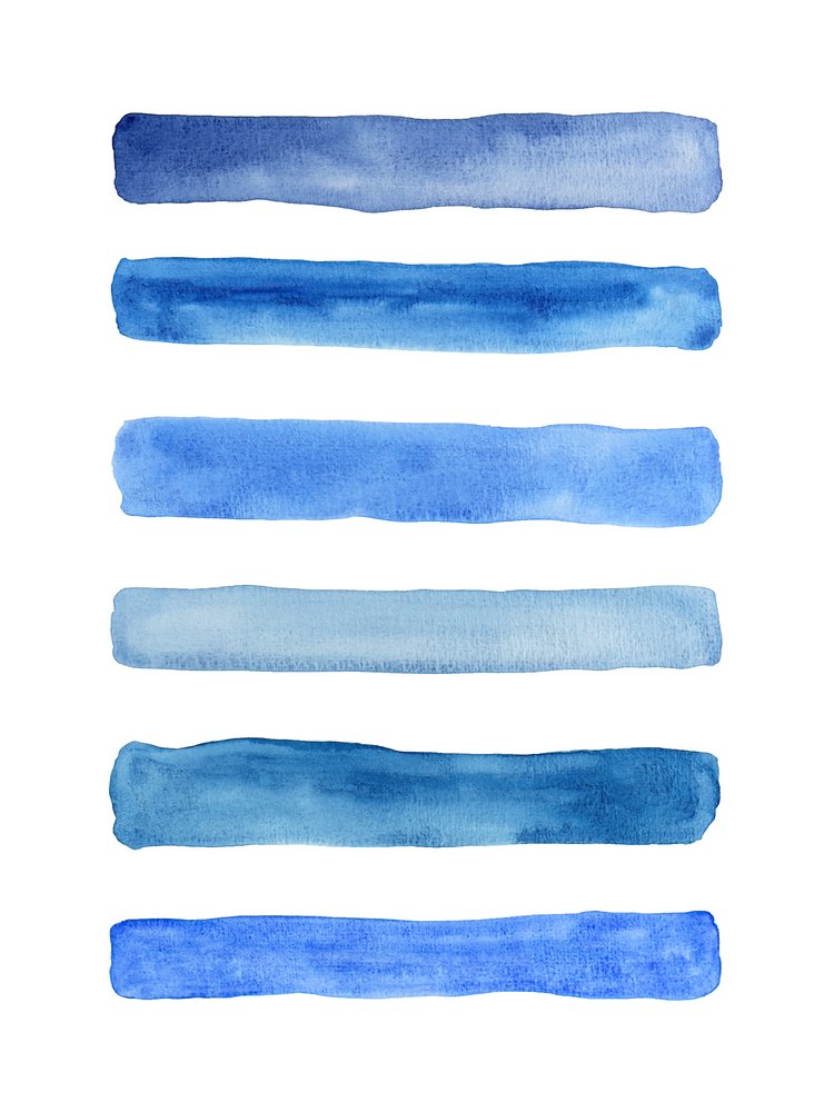 Serene Blue Gradient by Natalie Bruns