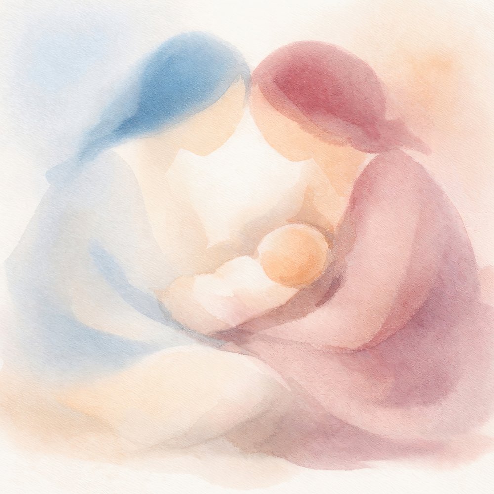 Tender Family Embrace by Natalie Bruns