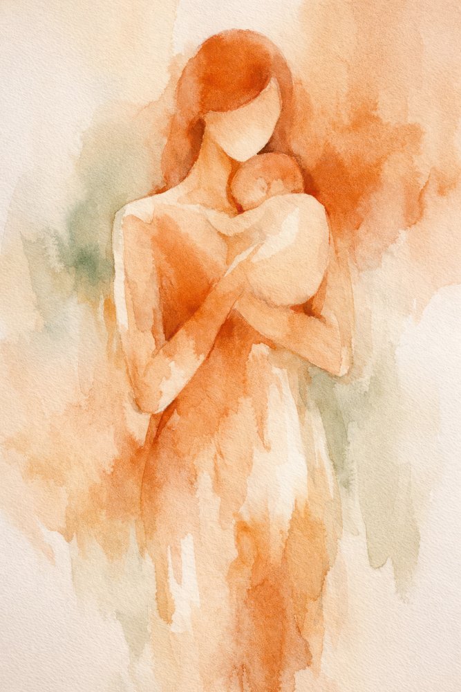 Tender Maternal Embrace by Natalie Bruns