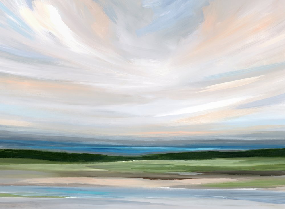 Tranquil Abstract Landscape by Nicole Walsh