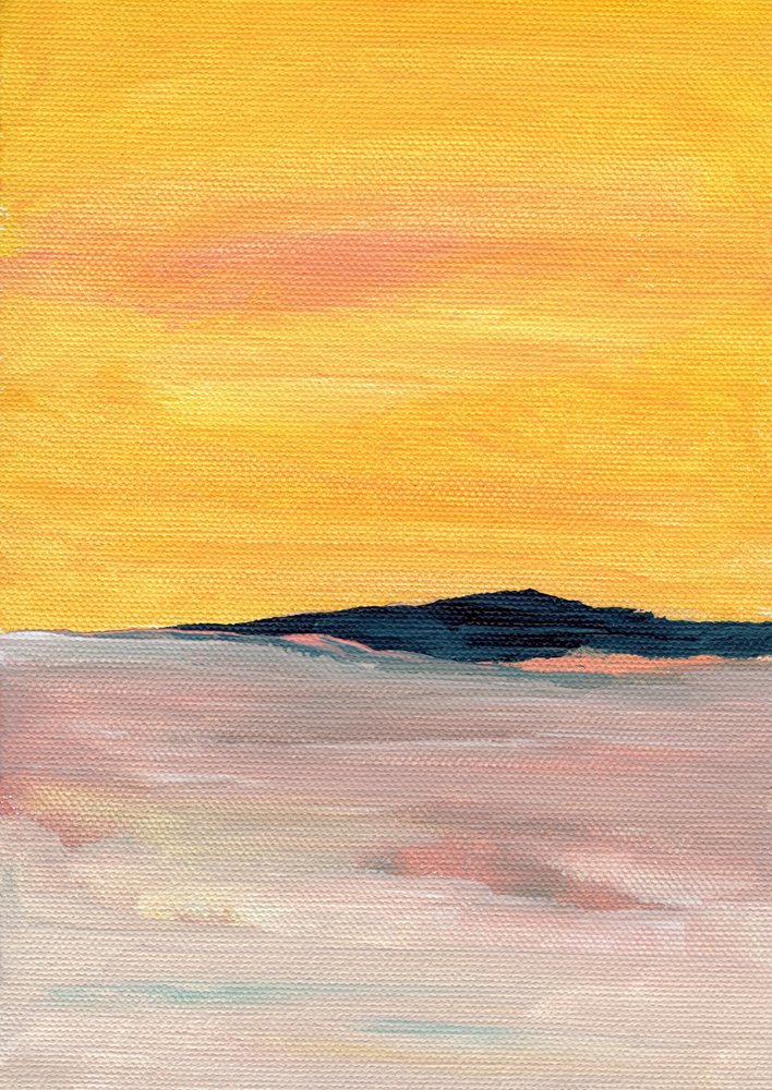 Abstract Golden Horizon by Nikita Jariwala