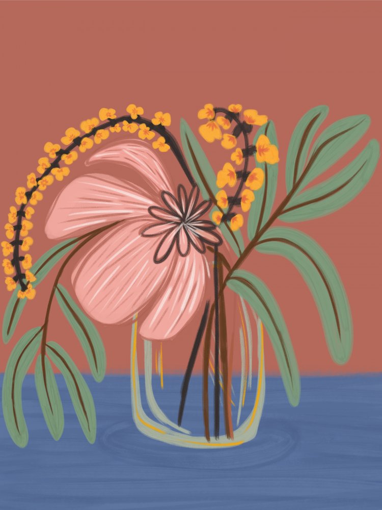 Blush Botanical Vase by Nikita Jariwala
