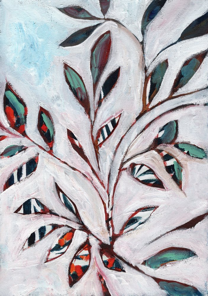 Colorful Patterned Leaves by Nikita Jariwala