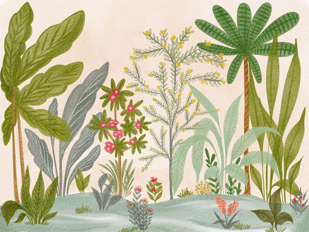 Lush Tropical Garden by Nikita Jariwala