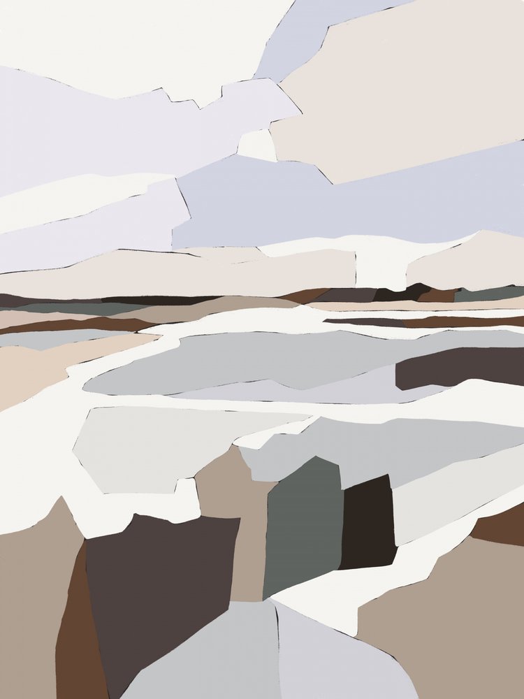 Muted Geometric Landscape by Nikita Jariwala