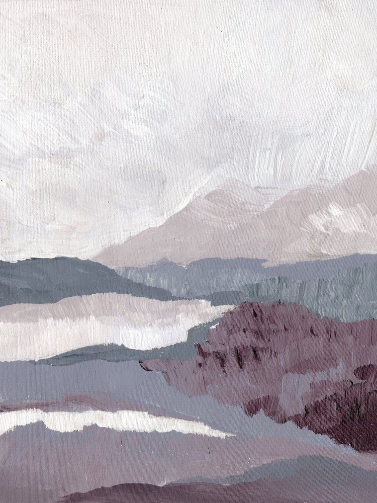 Muted Mountain Layers by Nikita Jariwala