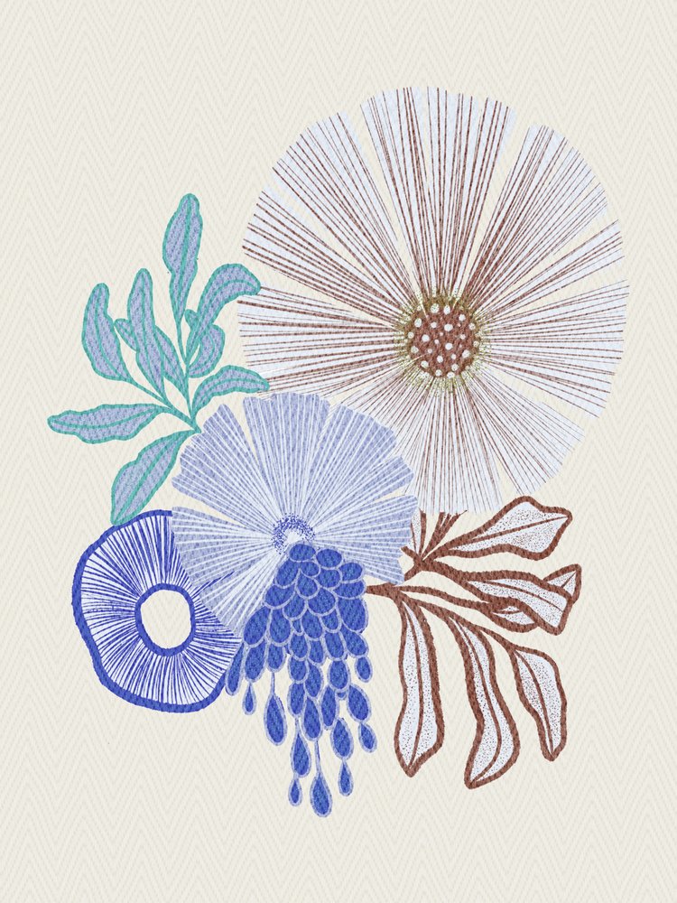 Organic Stitched Botanicals by Nikita Jariwala
