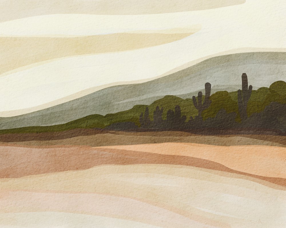 Saguaro Desert Hills by Nikita Jariwala