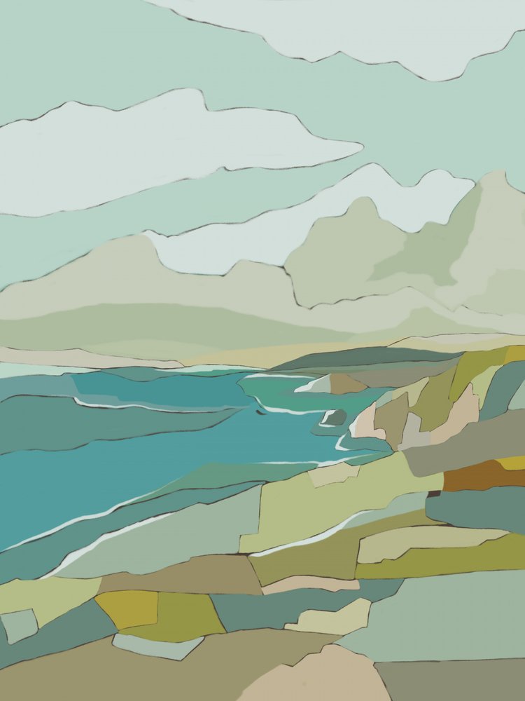 Serene Coastal View by Nikita Jariwala