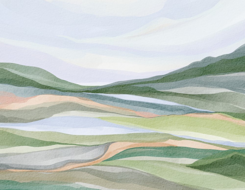 Serene Layered Landscape by Nikita Jariwala