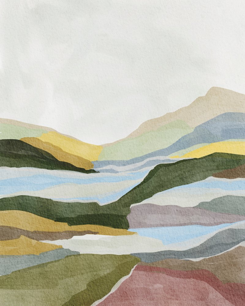 Serene Layered Landscape by Nikita Jariwala