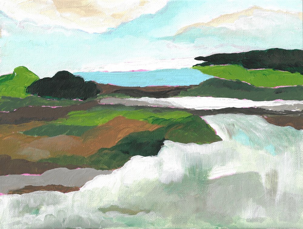 Vibrant River Landscape by Nikita Jariwala
