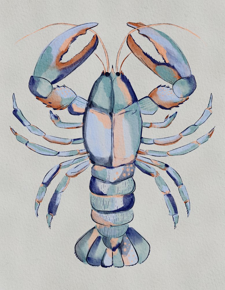 Blue Lobster by Nikita Jariwala
