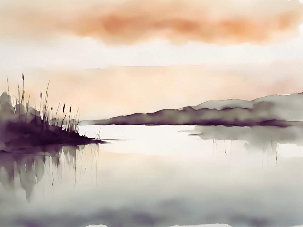 Misty Lake Serenity by Ohkimiko