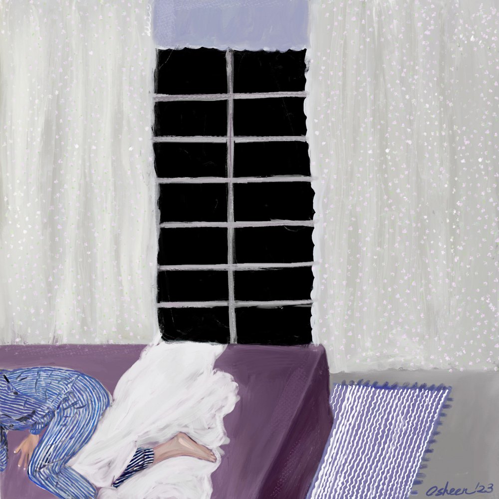 Cozy Window Sleep by Osheensgallery