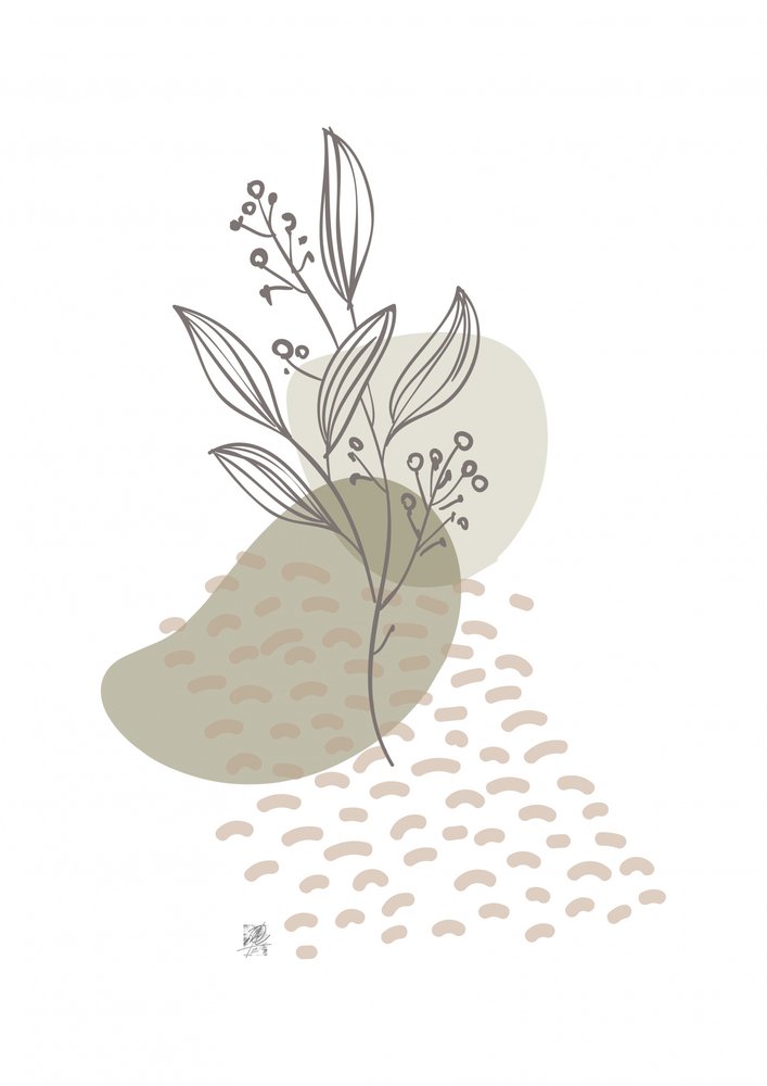 Botanical Line Study by Osvaldo Russo