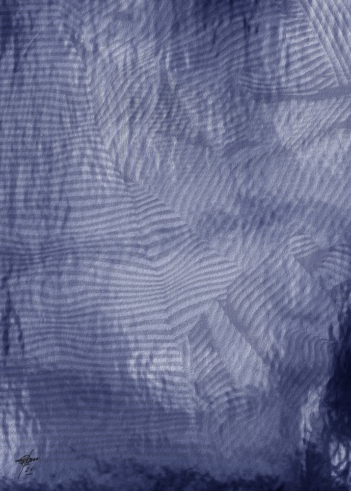 Calm Indigo Waves by Osvaldo Russo