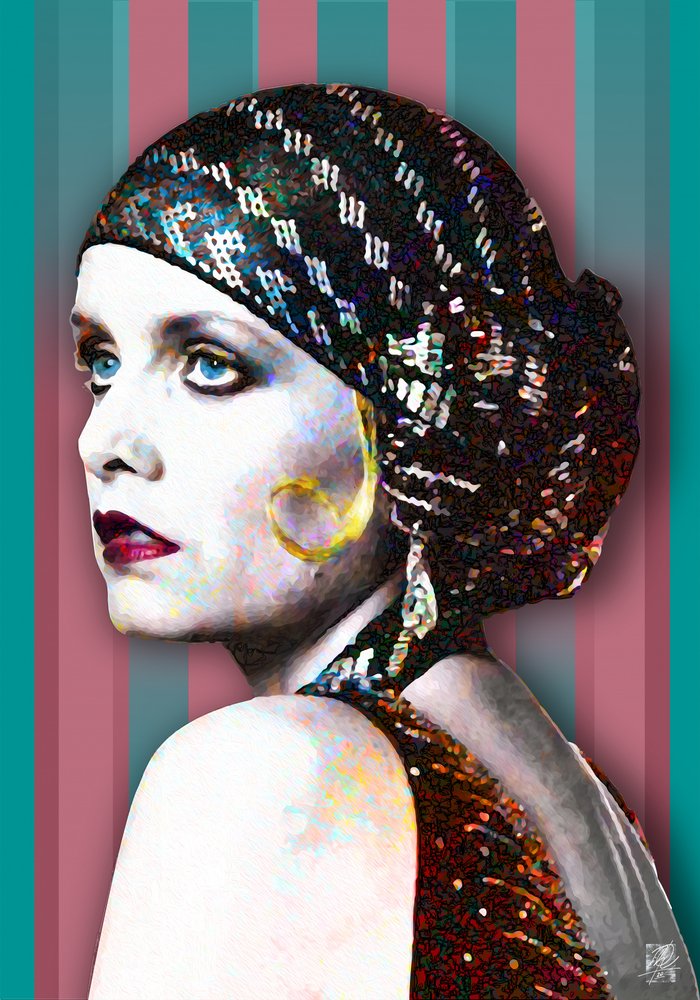 Elegant Turban Woman by Osvaldo Russo