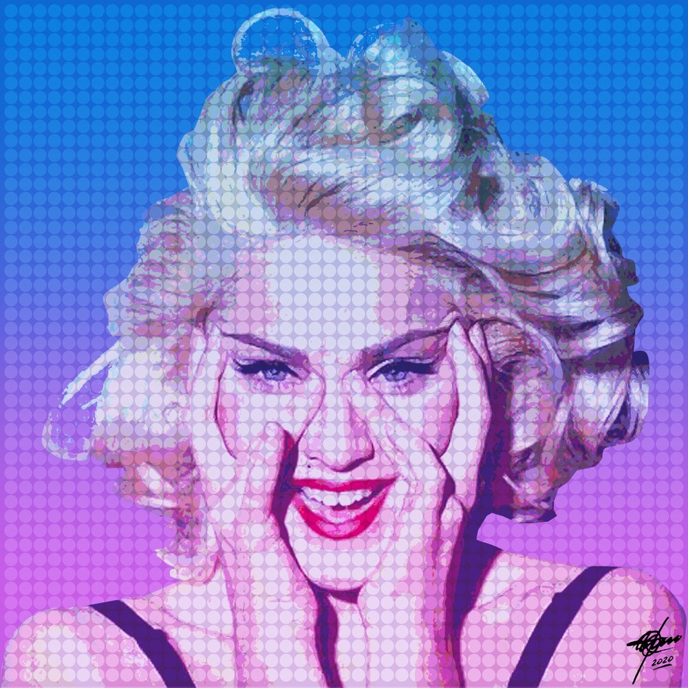 Joyful Pop Portrait by Osvaldo Russo