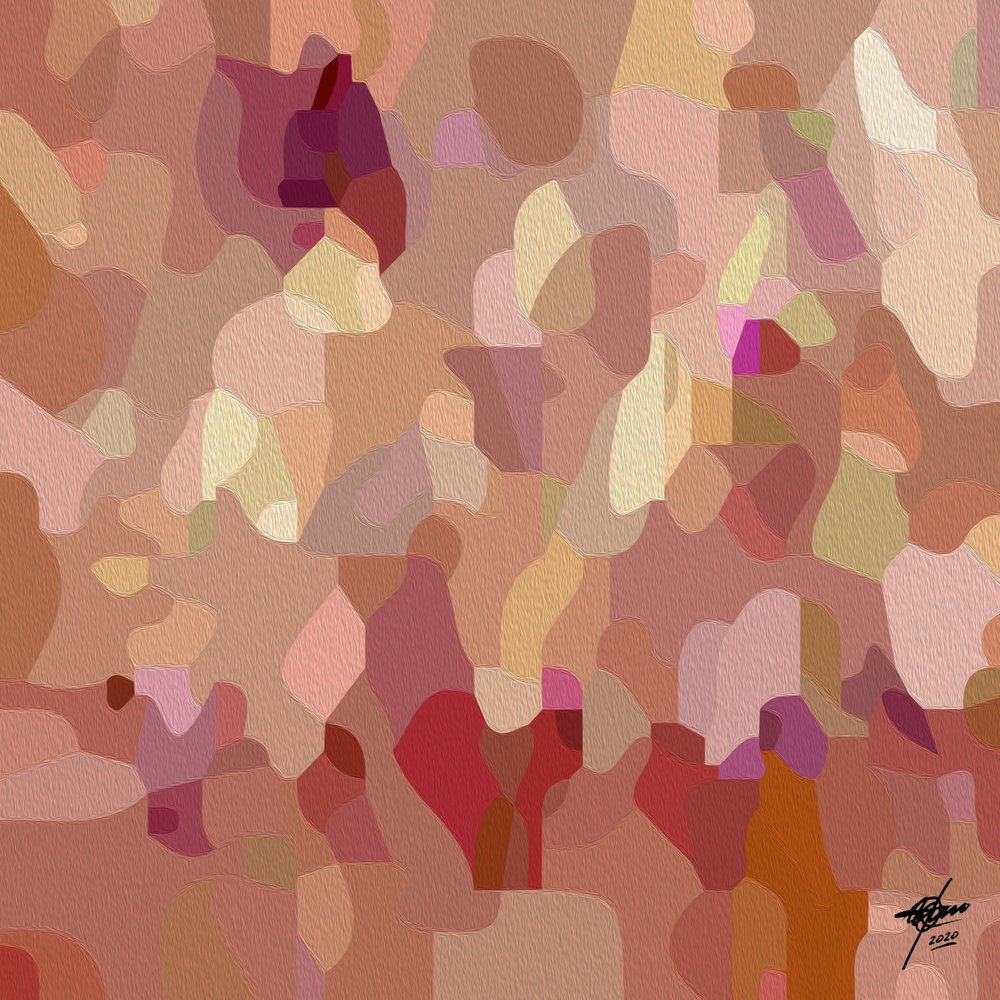 Soft Muted Abstract by Osvaldo Russo