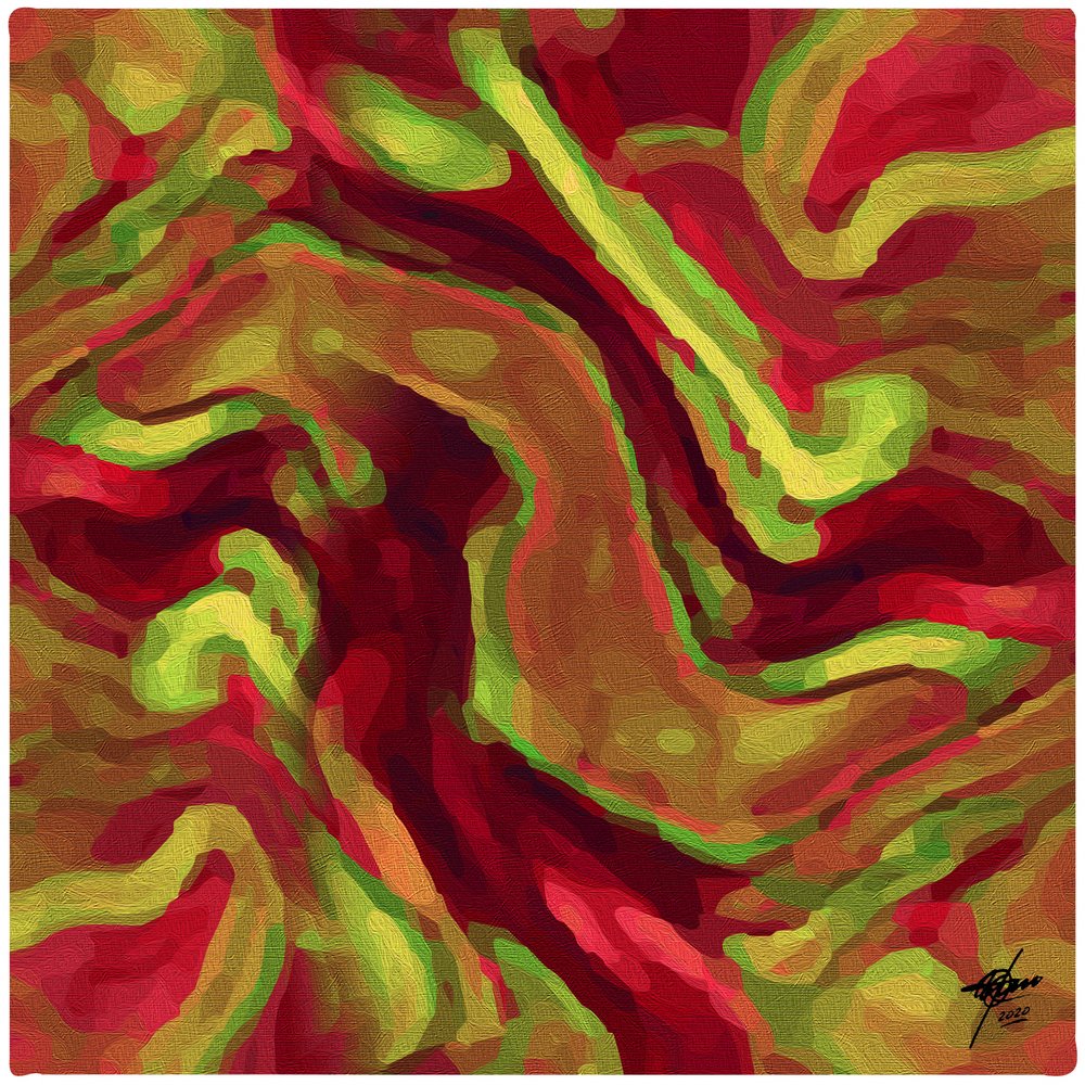 Vibrant Fluid Swirls by Osvaldo Russo