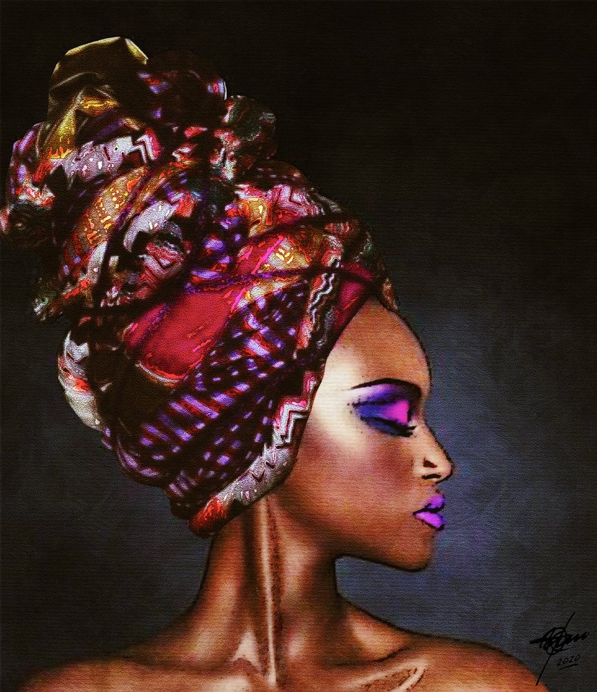 Vibrant Headwrap Profile by Osvaldo Russo