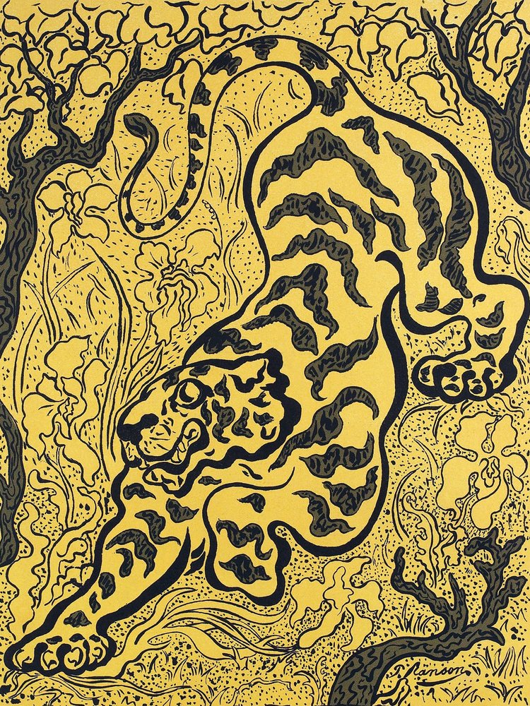 Tiger in the Jungles by Paul Ranson
