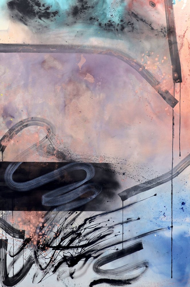 Dreamy Fluid Abstract by Poonam Choudhary