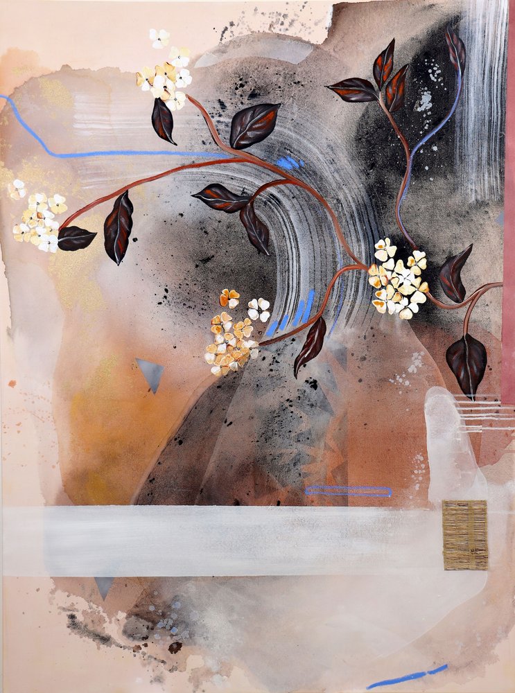 Earthy Bloom Branch by Poonam Choudhary