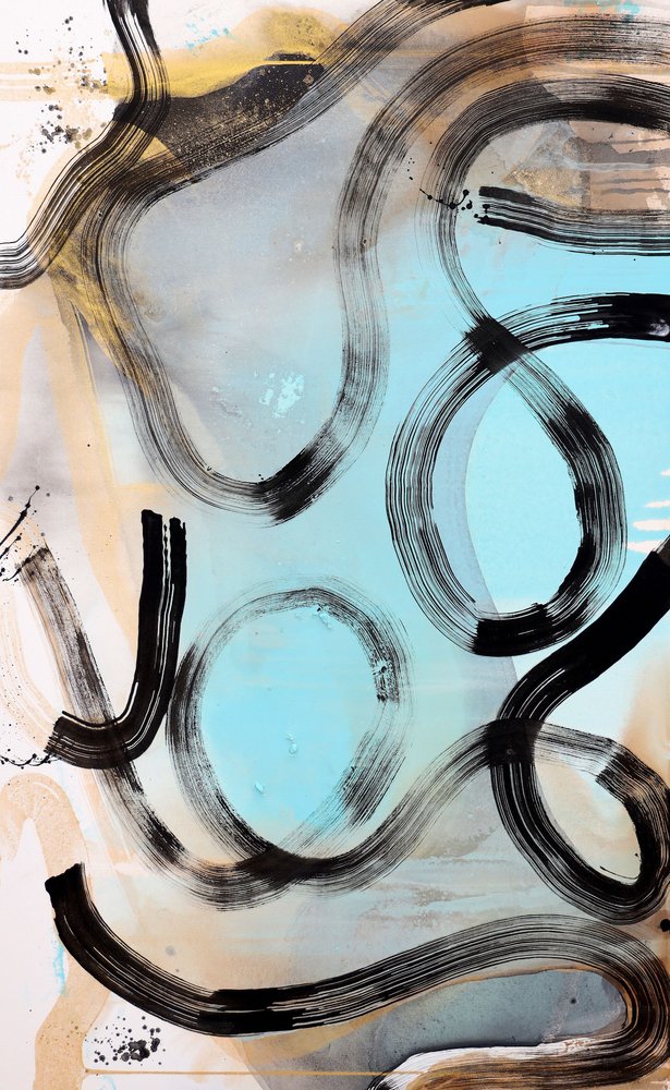 Flowing Abstract Curves by Poonam Choudhary